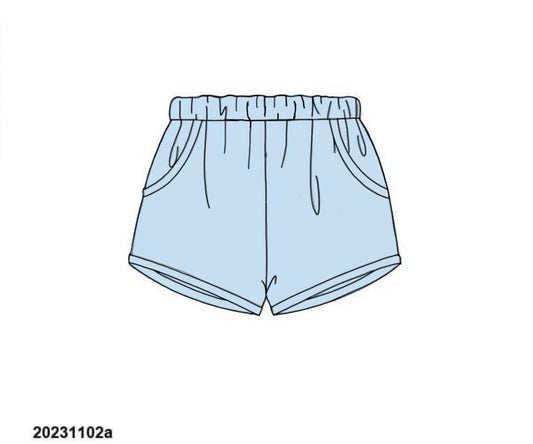 Camo Craze Flash Presale: Solid Bottoms- Boys Blue Shorties