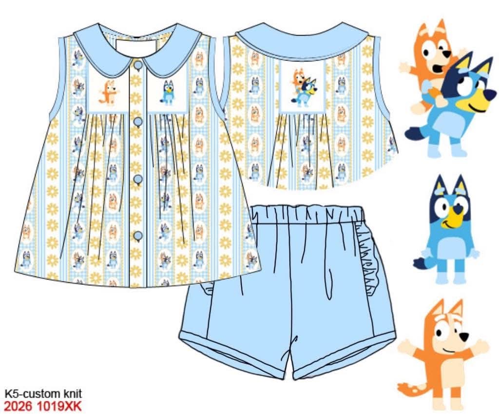 Pre Order 152: Girls Only- For feal life?! Smocked Shortie Set