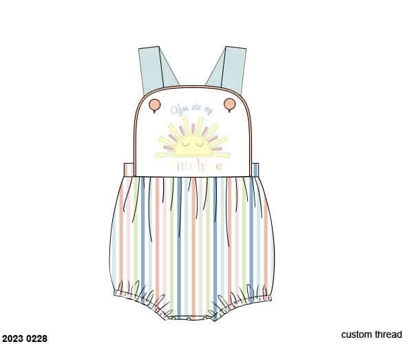 Throwback Pre Order: You Are My Sunshine- Boys Knit Sunsuit