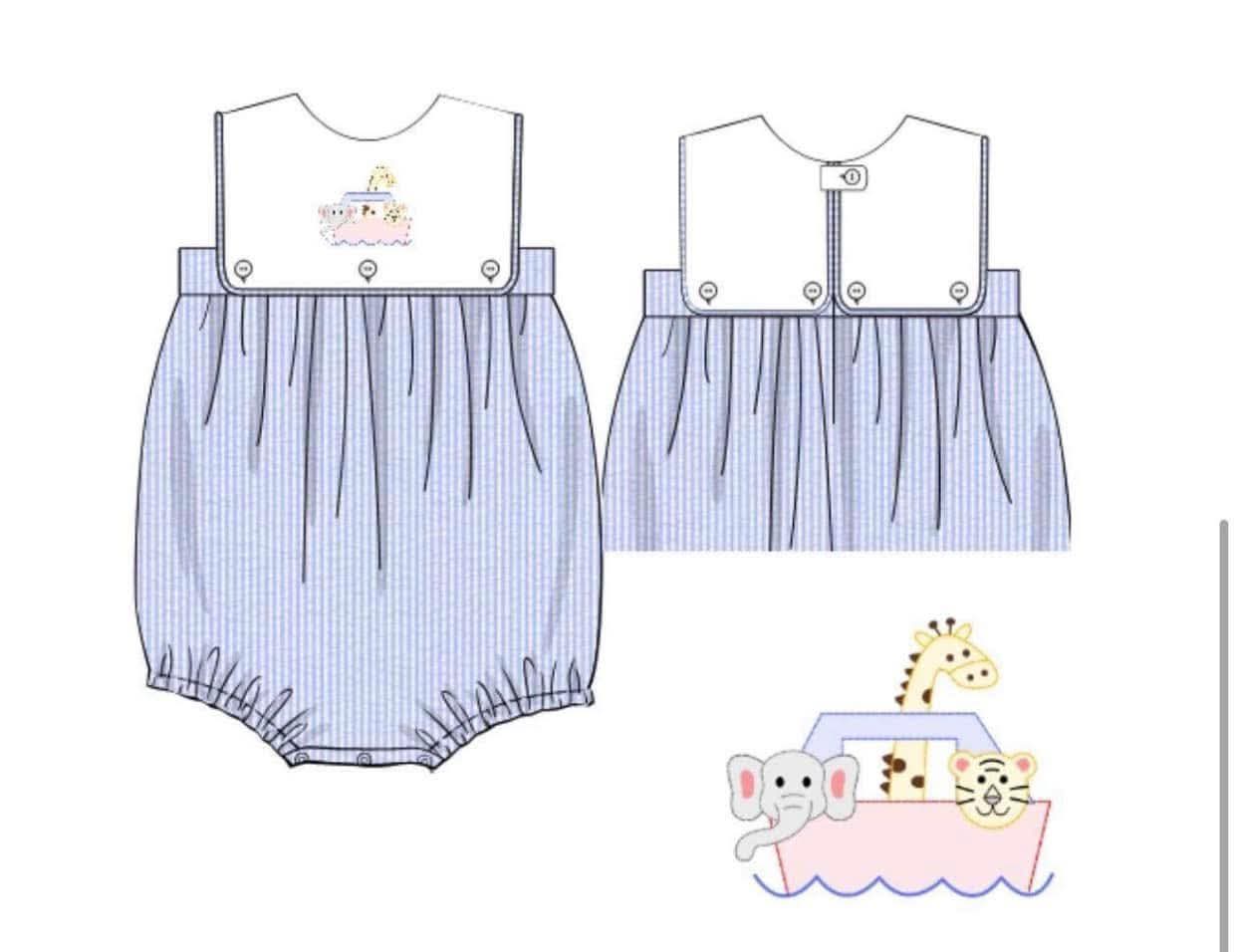 Throwback Pre Order: Boys Only- Two By Two Woven Bubble