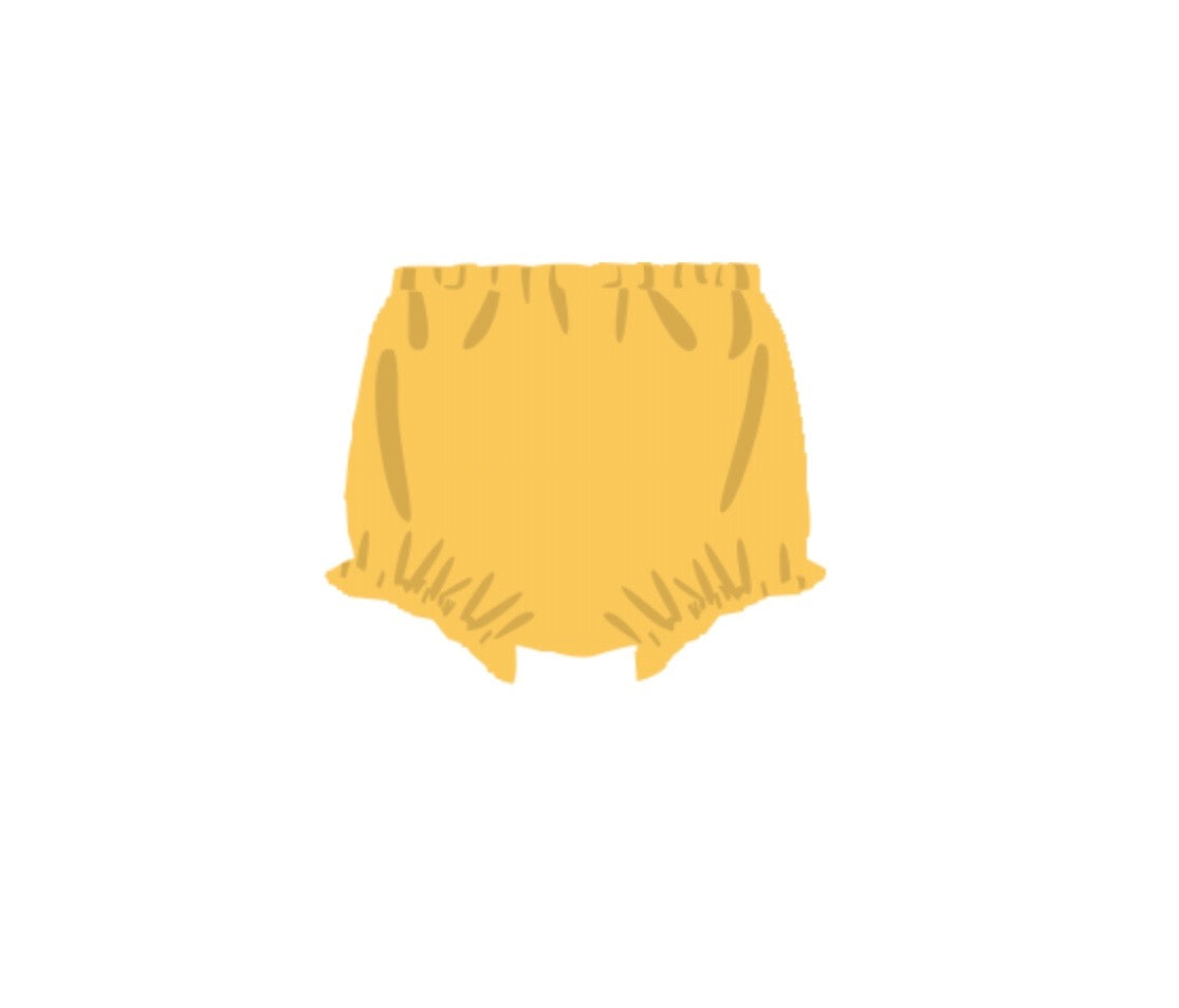 RTS: Girls Gold Knit Diaper Cover