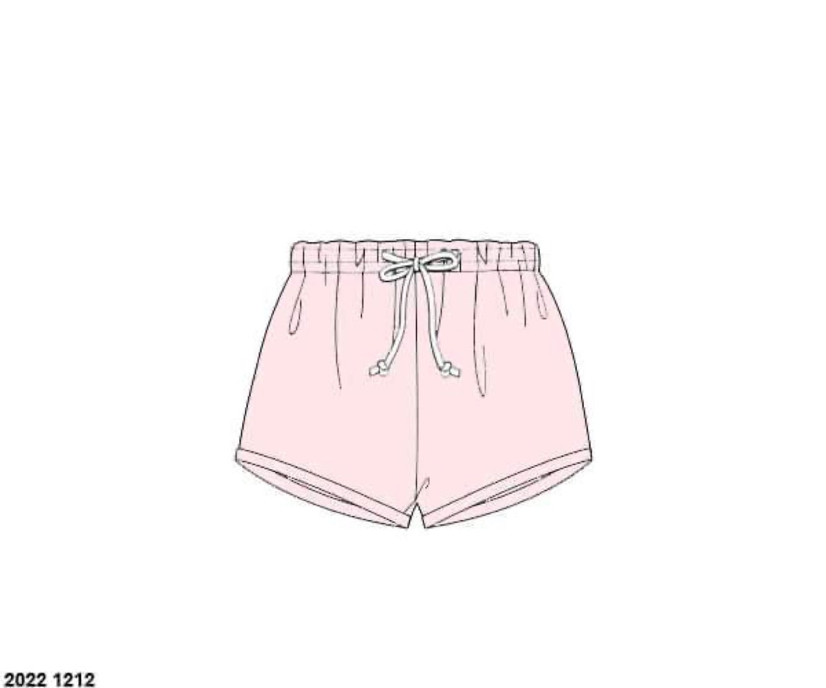 RTS: Tanks & Shorts Collection- Pink Knit Shortie Shorts