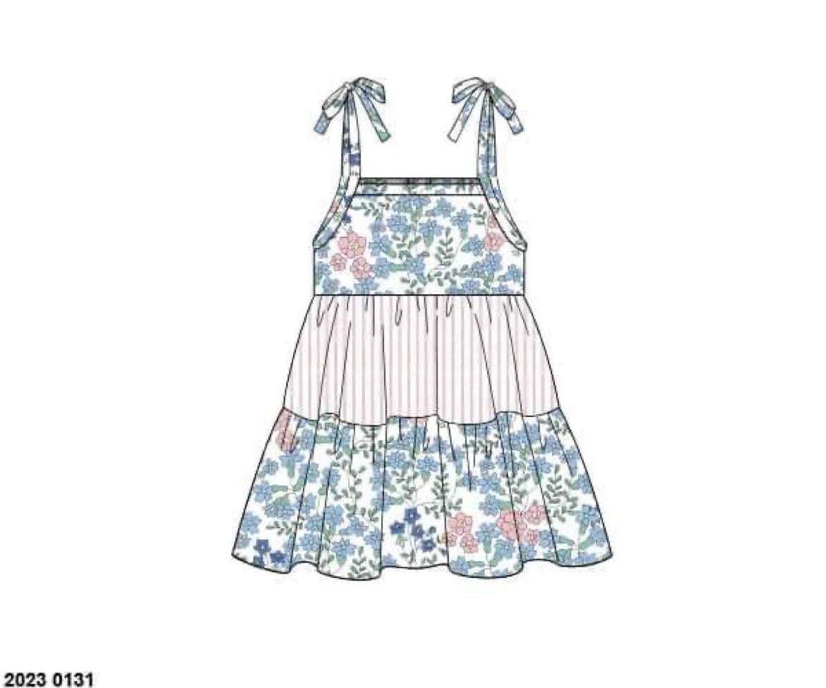 RTS: Planes & Floral Collection- Girls/Mom Dress