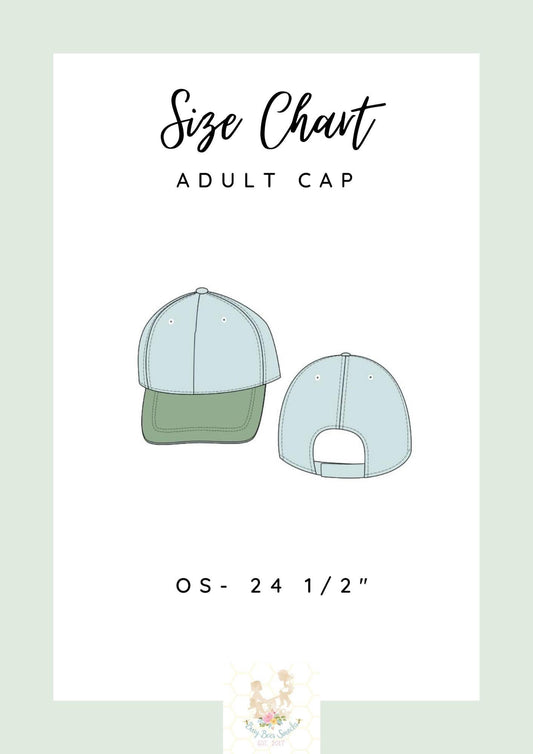 Adult Ball Cap Size Chart