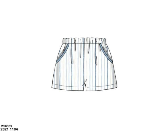 RTS: Blue Crab Collection- Boys Traditional Woven Shorts