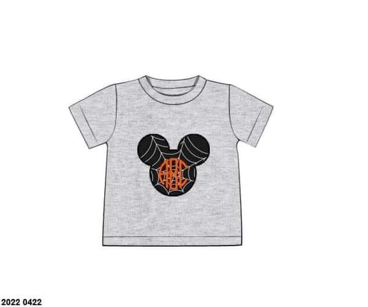 RTS: Halloween Shirt Collection - Monogram Mouse Appliqué, Boy Shirt (No Monogram)