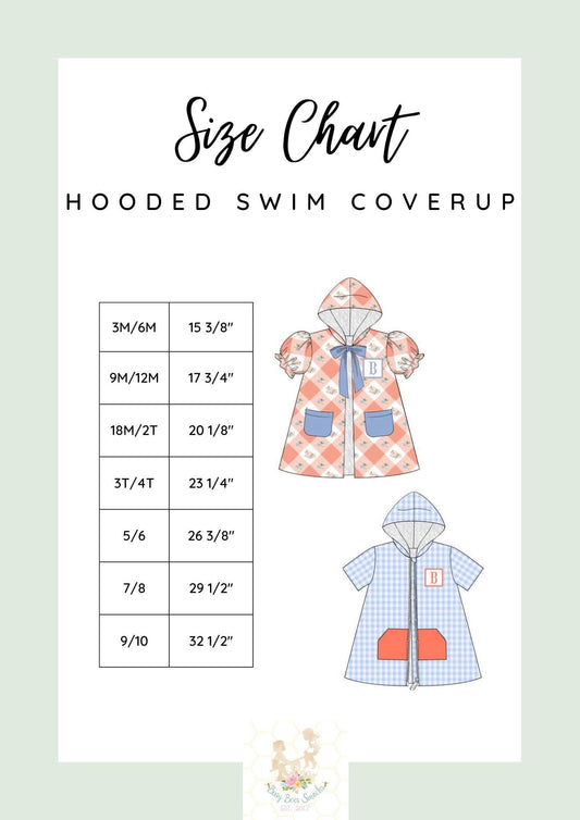 Hooded Cover Up Size Chart 2