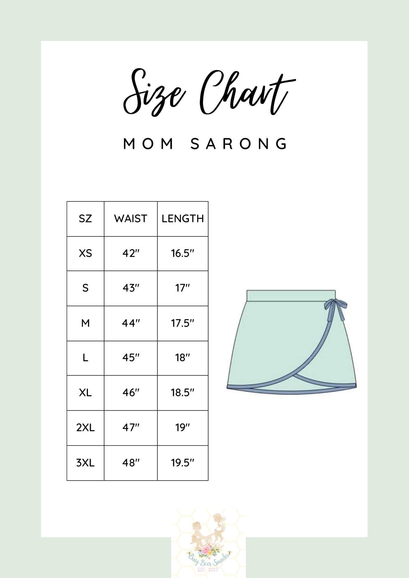 RTS: Icy Mint Collection- Mom Sarong