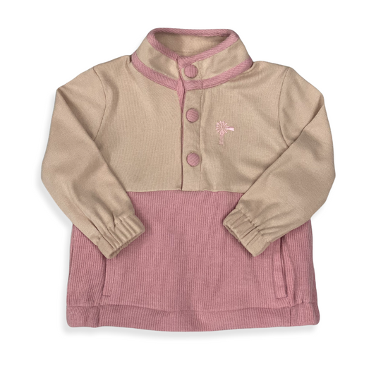 RTS: Anna O’ Lane: Pullover in Paisley Pink and Tan
