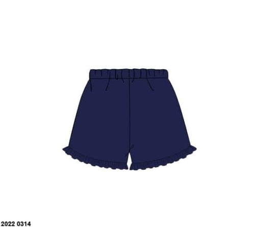 RTS: Navy Collection- Girls Knit Shorts