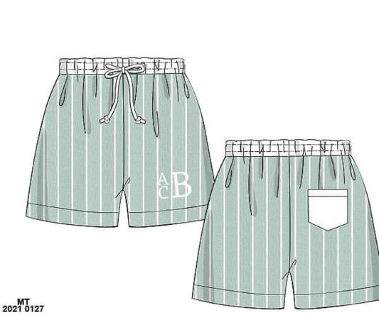 RTS: Peirsun Gulf Stripes Collection- Boys Woven Swim Short (No monogram)