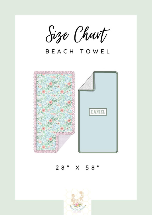 Beach Towel Size Chart