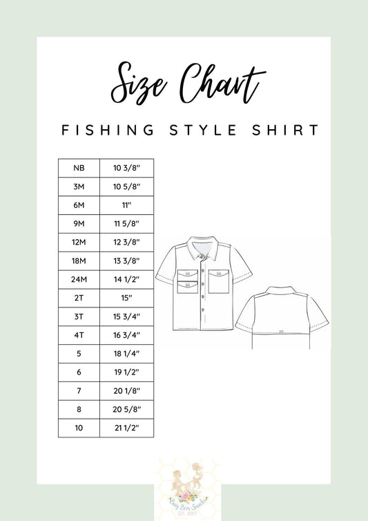 Fishing Style Top Size Chart