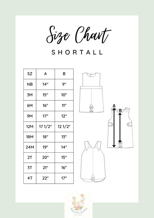 Shortall Size Chart