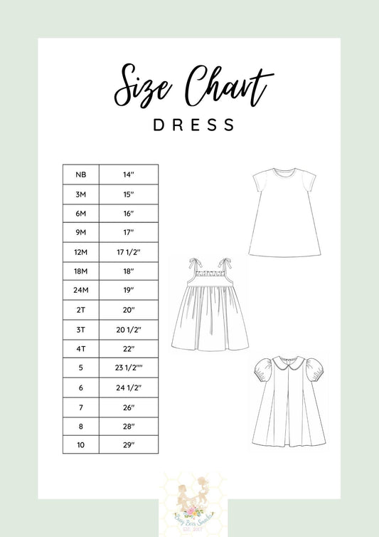 Knit Play Dress Size Chart