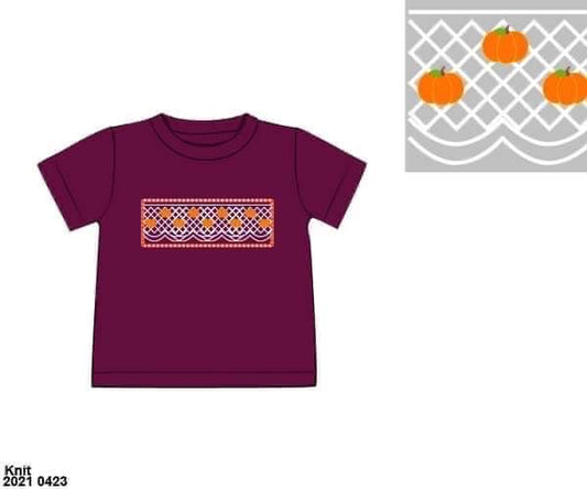 RTS: Plum Pumpkins- Boy Knit Shirt
