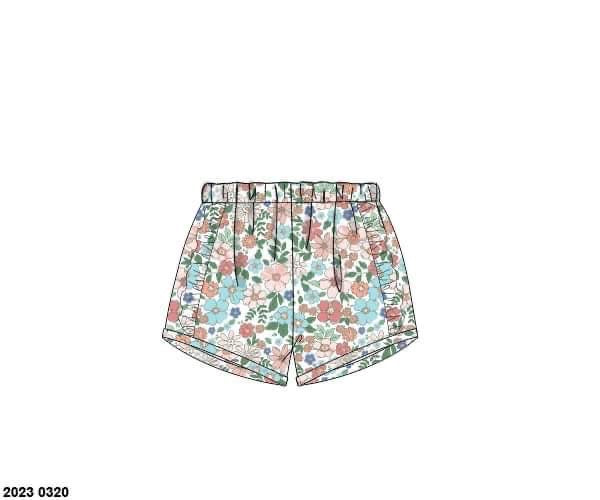 RTS: Girls Only- Miri Floral Woven Shorties