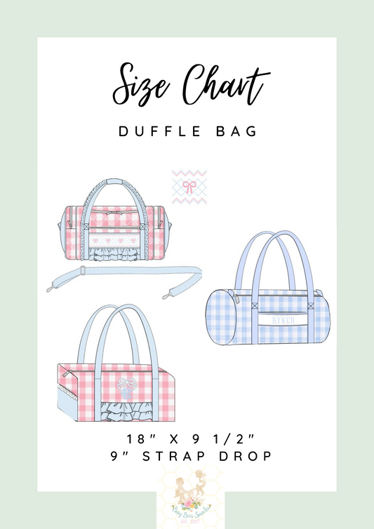 Duffle Bag Size Chart