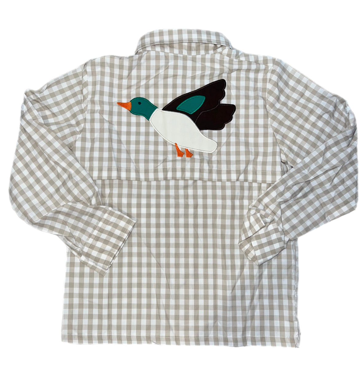 RTS: SBSC- Boys Only Collection- Duck Applique- Boys Woven Shirt “PTS”