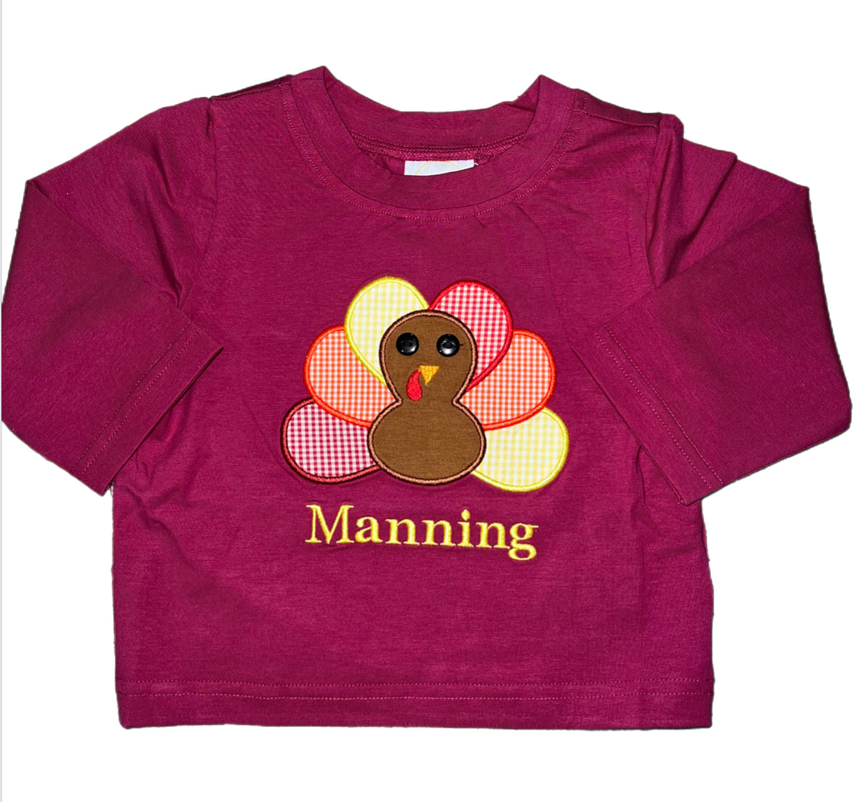 RTS: SBSC- Boys Only Collection- Turkey Applique- Boys Knit Shirt “Manning”
