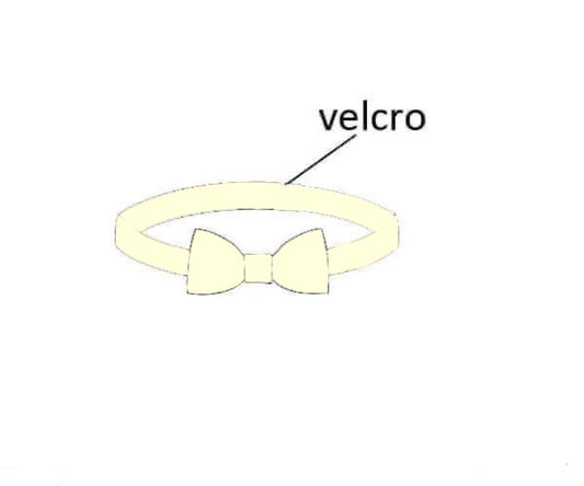 RTS: White & Pale Yellow Bow Tie